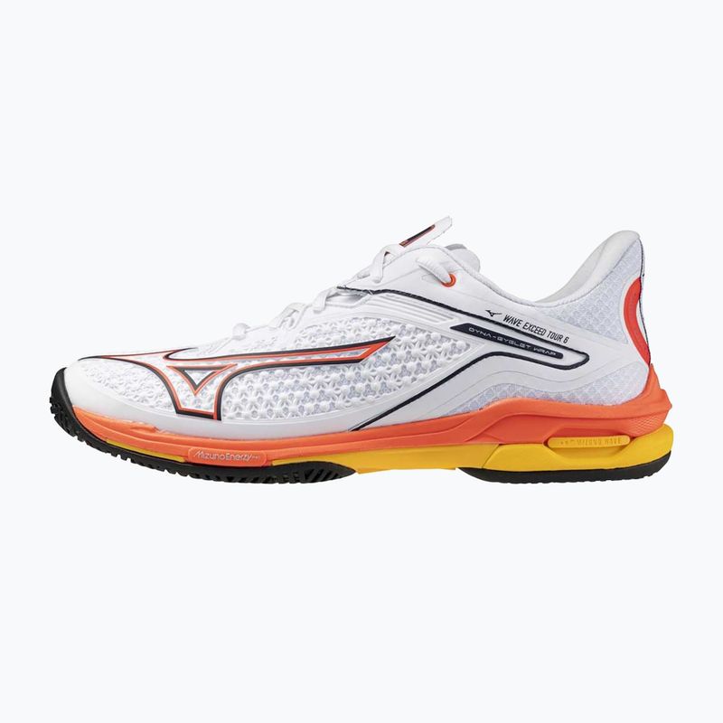 Pánské tenisové boty Mizuno Wave Exceed Tour 6 AC white/fiery coral 2/citrus 8