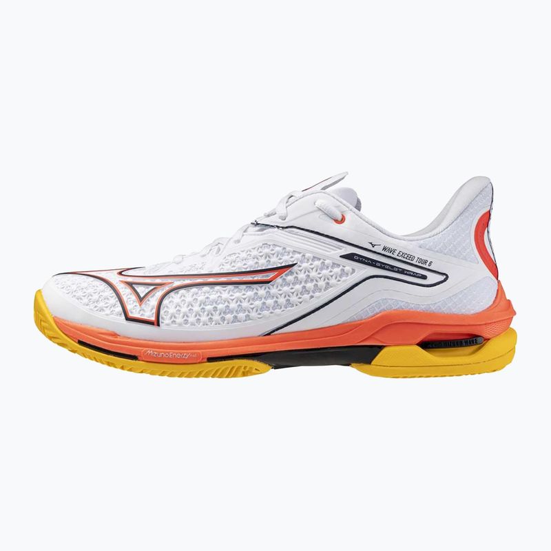 Tenisové boty Mizuno Wave Exceed Tour 6 CC white/baritone blue/fiery coral 2