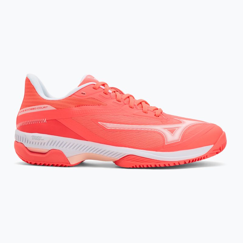Dámské tenisové boty Mizuno Wave Exceed Court CC W calypso coral/white/barely pink 2