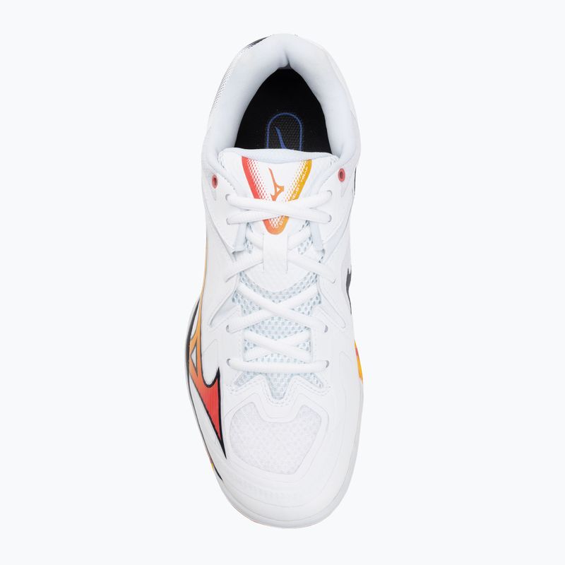 Badmintonové boty Mizuno Wave Claw 3 white/citrus/calypso coral 5
