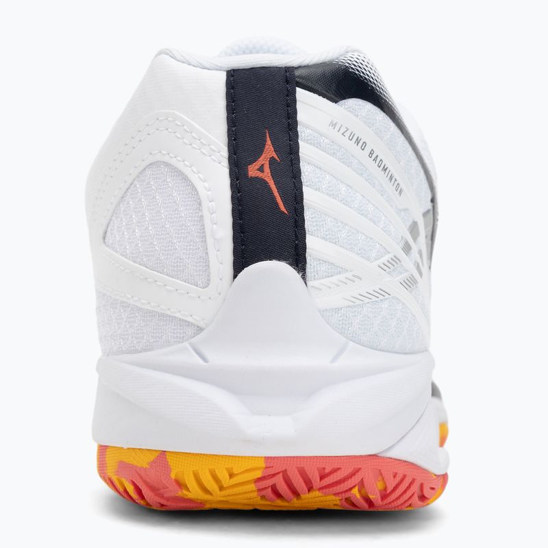 Badmintonové boty Mizuno Wave Claw 3 white/citrus/calypso coral 6