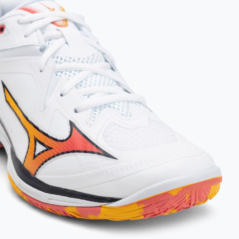 Badmintonové boty Mizuno Wave Claw 3 white/citrus/calypso coral 7
