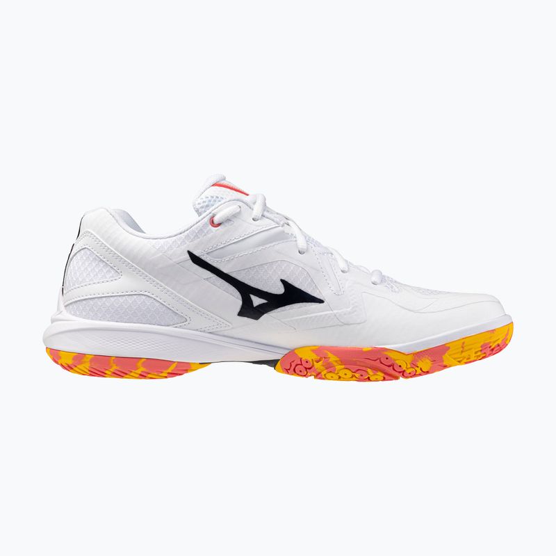 Badmintonové boty Mizuno Wave Claw 3 white/citrus/calypso coral 9