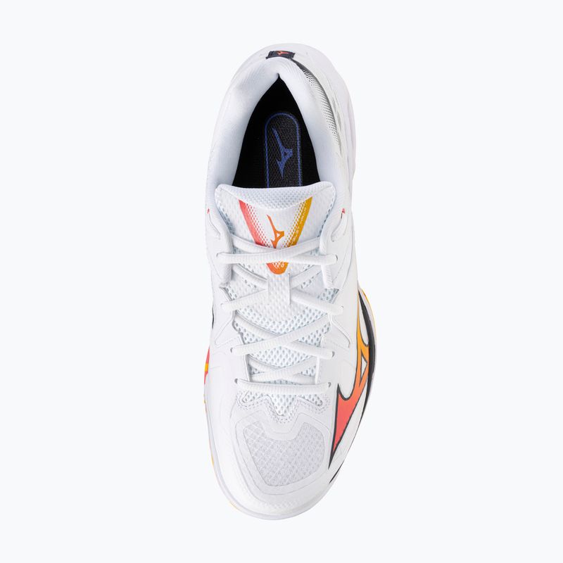 Badmintonové boty Mizuno Wave Claw 3 white/citrus/calypso coral 11