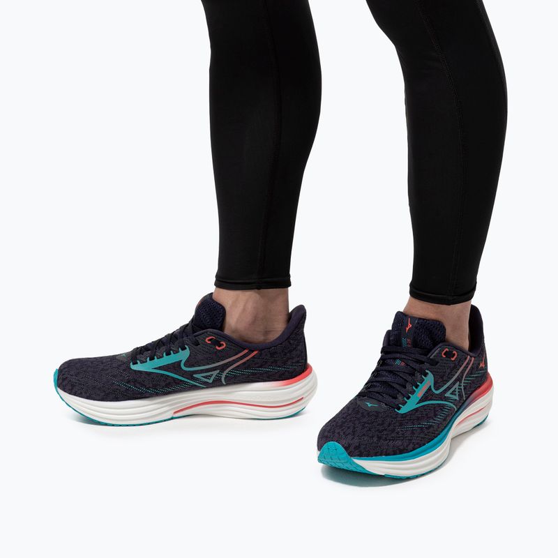 Pánské běžecké boty Mizuno Wave Rider 29 odyssey gray/Ccapri breeze/calypso coral 10
