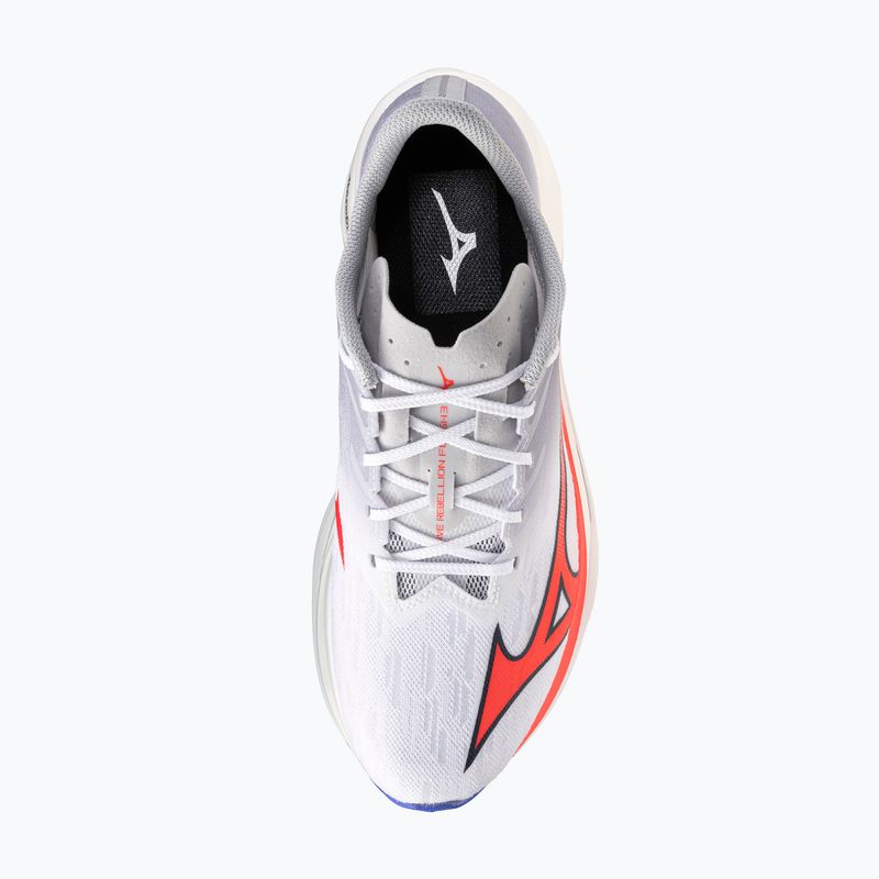 Pánské běžecké boty Mizuno Wave Rebellion Flash 3 white/fiery coral 2/iris bloom 7