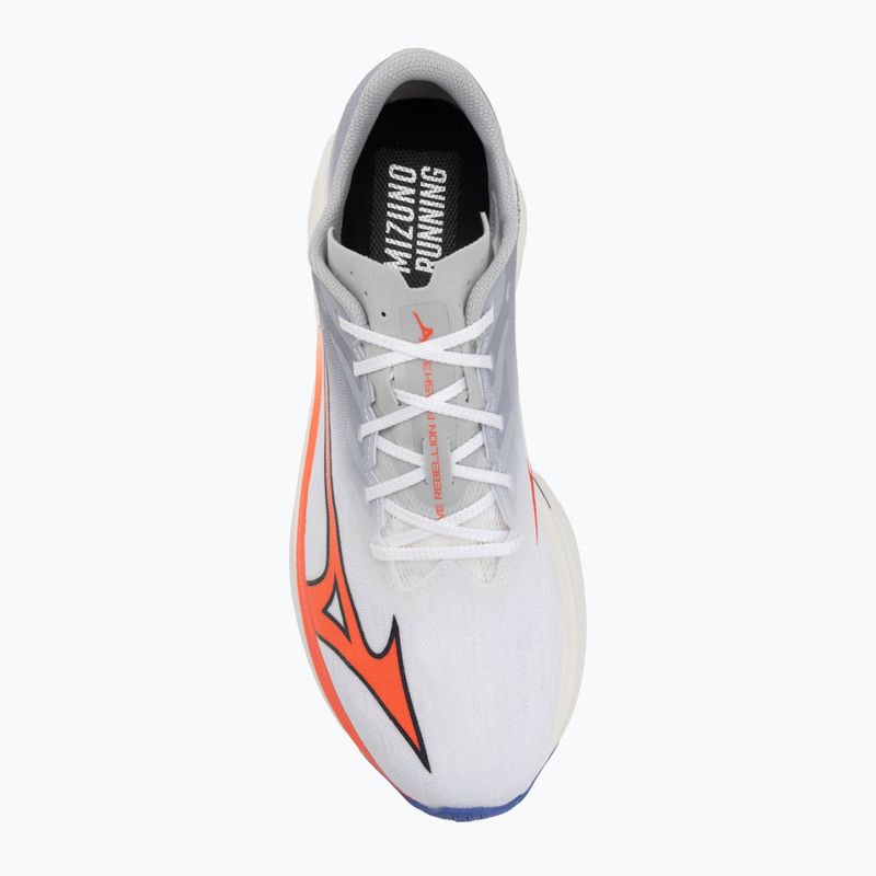 Pánské běžecké boty Mizuno Wave Rebellion Flash 3 white/fiery coral 2/iris bloom 5