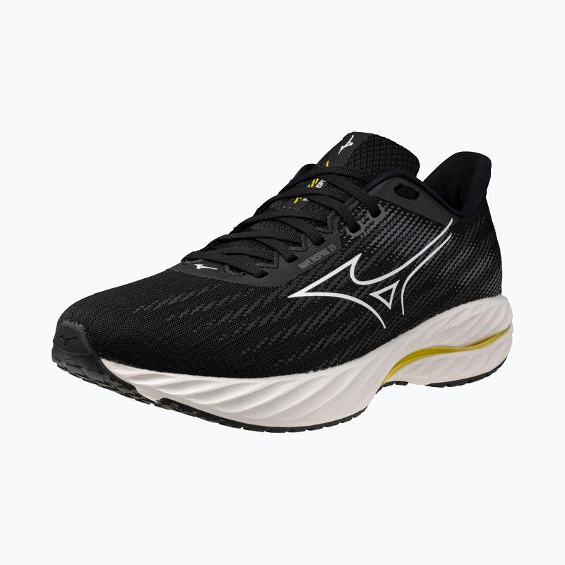 Pánské běžecké boty Mizuno Wave Inspire 21 black/white/vibrant yellow 10