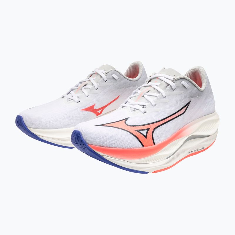 Dámské běžecké boty Mizuno Wave Rebellion Flash 3 white/striking coral/iris bloom 15