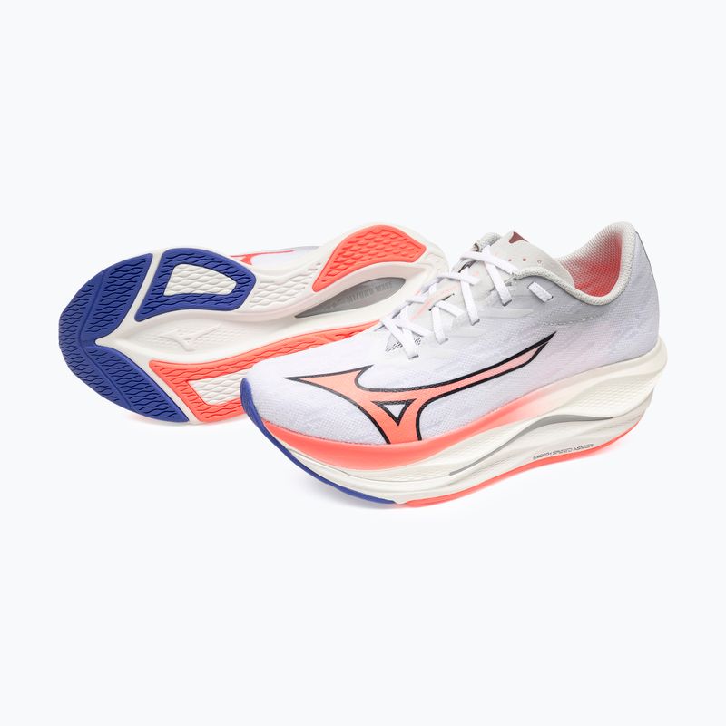 Dámské běžecké boty Mizuno Wave Rebellion Flash 3 white/striking coral/iris bloom 16