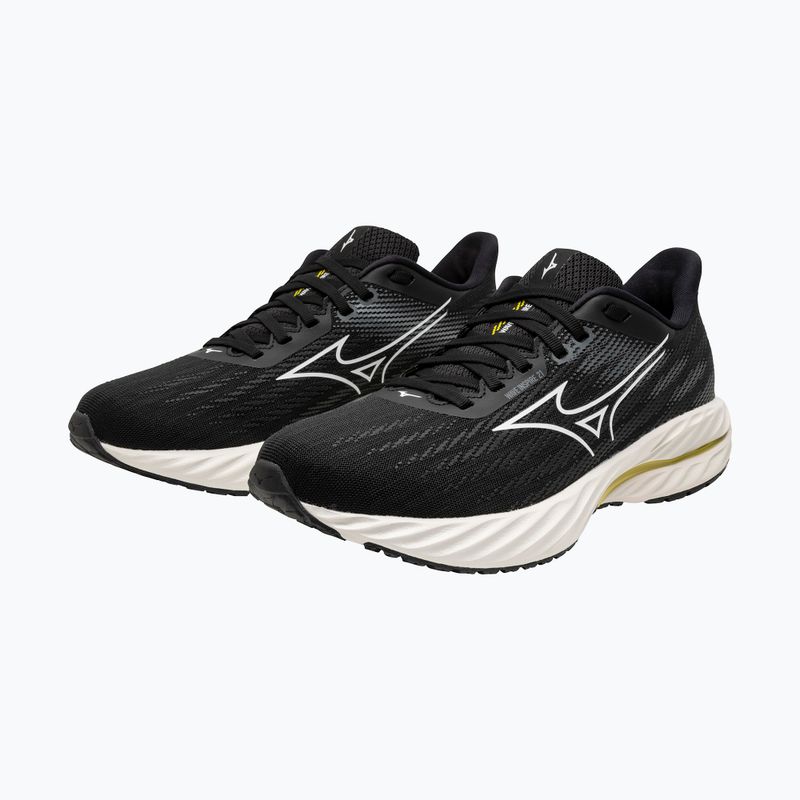 Dámské běžecké boty  Mizuno Wave Inspire 21 black/white/vibrant yellow 8