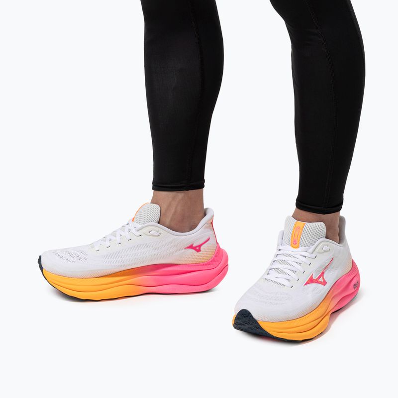 Bežecké boty Mizuno Wave Sky 9 white/tang orange/pink tetra 10