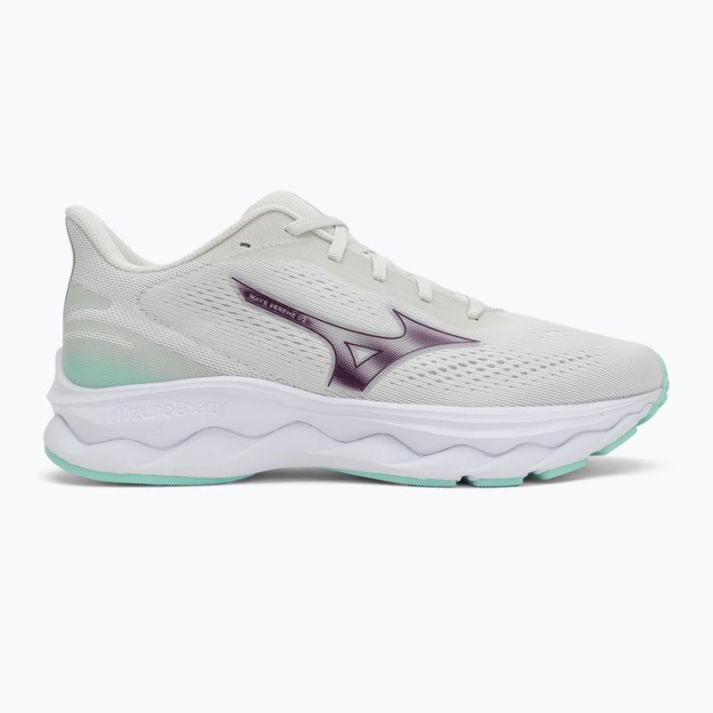 Dámské běžecké boty Mizuno Wave Serene 2 snow white/dark purple/ice green 2