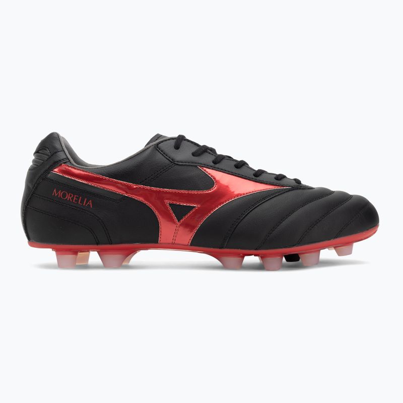 Pánské kopačky Mizuno Morelia II Elite FG black/morelia 40th red/black sand 2