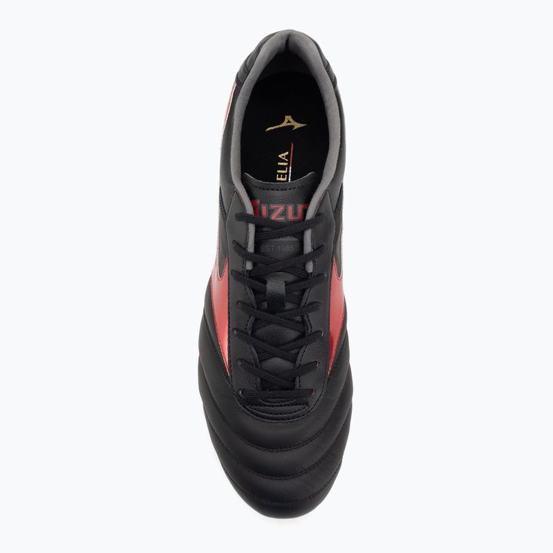 Pánské kopačky Mizuno Morelia II Elite FG black/morelia 40th red/black sand 5