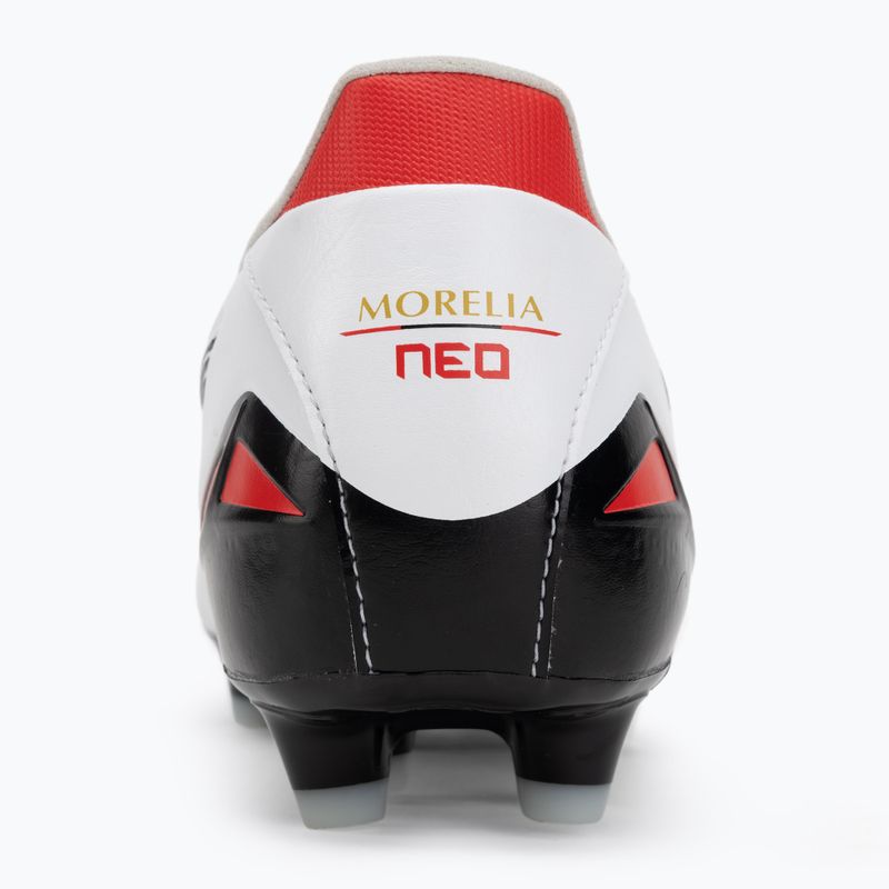 Pánské kopačky Mizuno Morelia Neo IV Pro MD white/black/Chinese Red 6