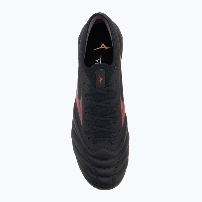 Pánské kopačky Mizuno Morelia Neo IV Β Elite MD black/morelia 40th red/black  5