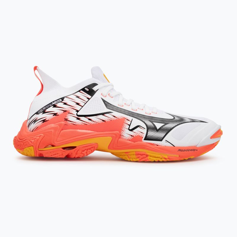Volejbalové boty Mizuno Wave Lightning Neo 3 white/fiery coral 2/citrus 2