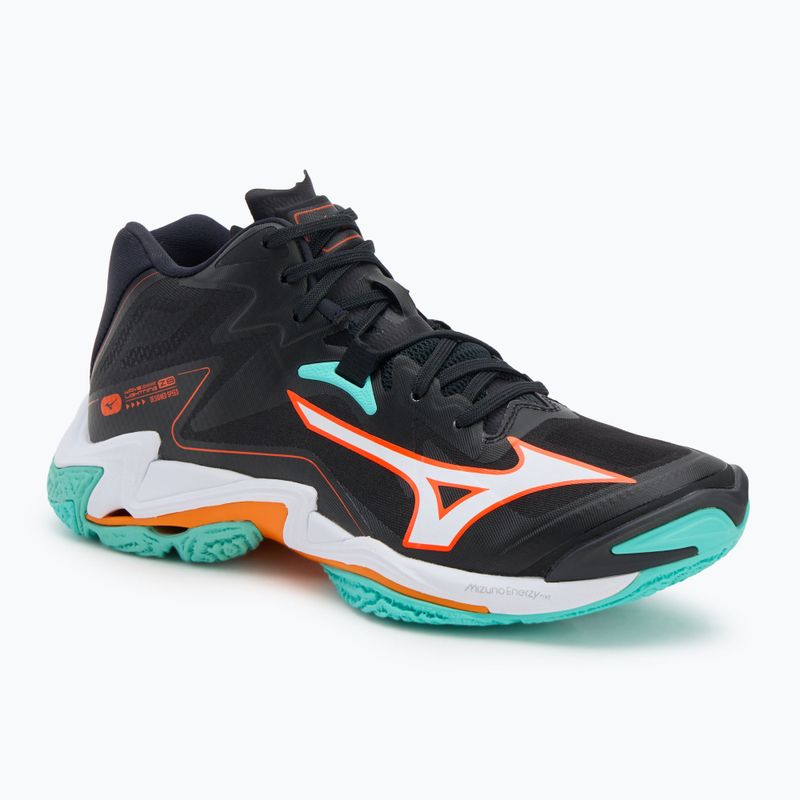 Volejbalové boty Mizuno Wave Lightning Z8 Mid black/tangelo/ice green