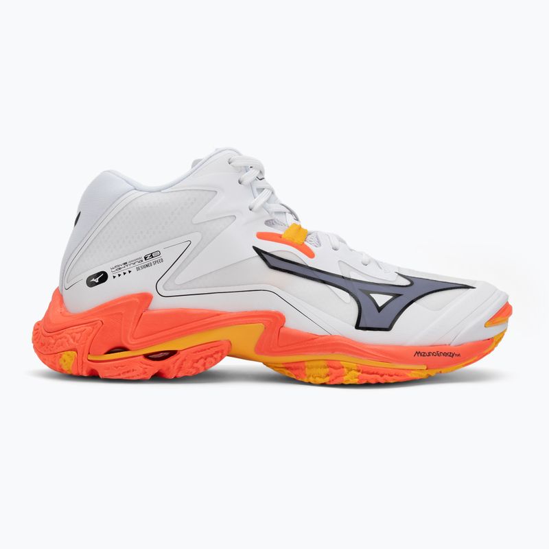 Volejbalové boty Mizuno Wave Lightning Z8 Mid white/fiery coral 2/citrus 2