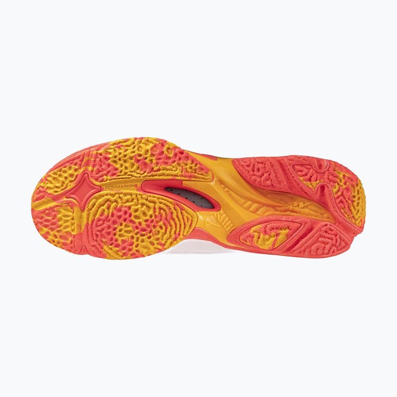 Volejbalové boty Mizuno Wave Lightning Z8 Mid white/fiery coral 2/citrus 4