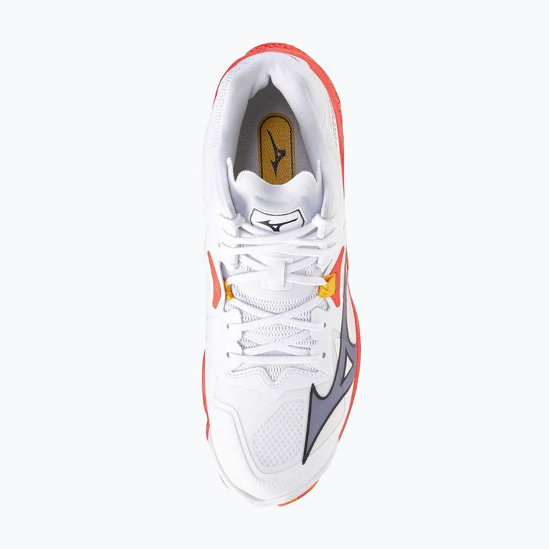 Volejbalové boty Mizuno Wave Lightning Z8 Mid white/fiery coral 2/citrus 5