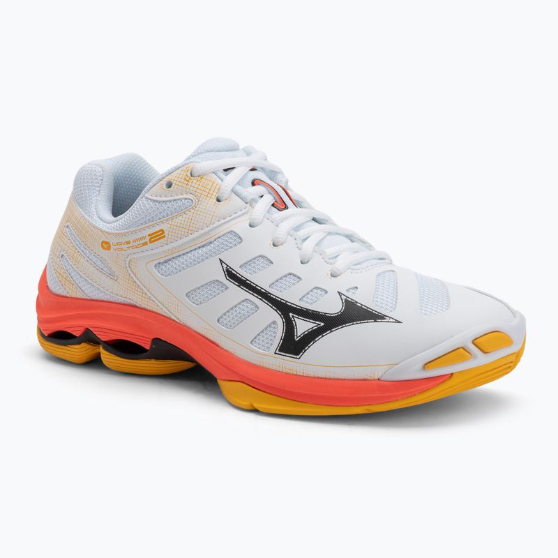 Volejbalové boty Mizuno Wave Voltage 2 white/fiery coral 2/citrus