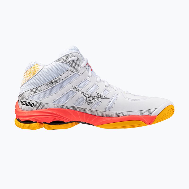 Volejbalové boty Mizuno Wave Voltage 2 Mid white/fiery coral 2/citrus 2