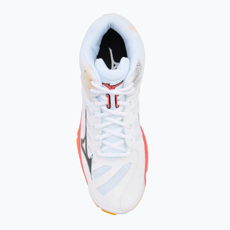 Volejbalové boty Mizuno Wave Voltage 2 Mid white/fiery coral 2/citrus 5