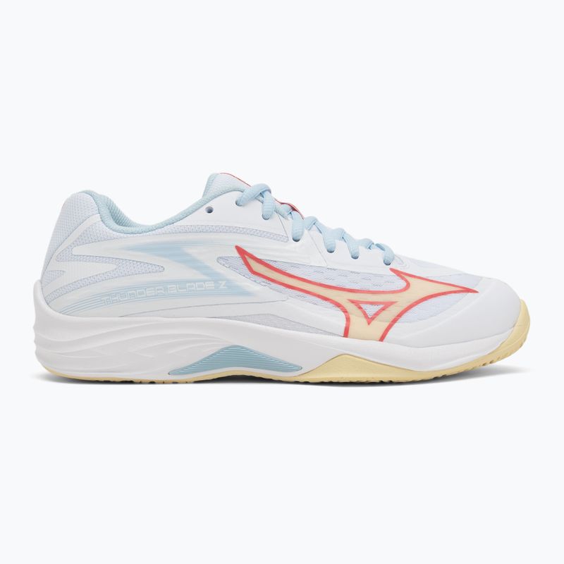 Dámské volejbalové boty Mizuno Thunder Blade Z white/calypso coral/pale banana 2