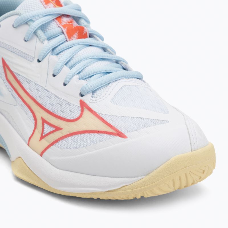 Dámské volejbalové boty Mizuno Thunder Blade Z white/calypso coral/pale banana 7