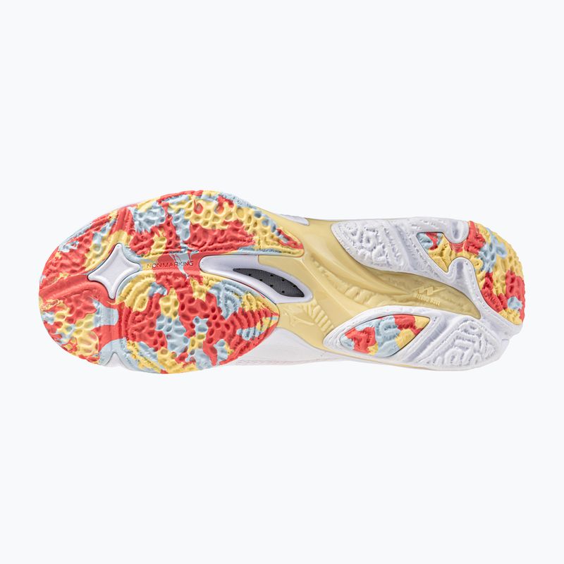 Dámské volejbalové boty Mizuno Wave Lightning Z8 white/calypso coral/pale banana 4