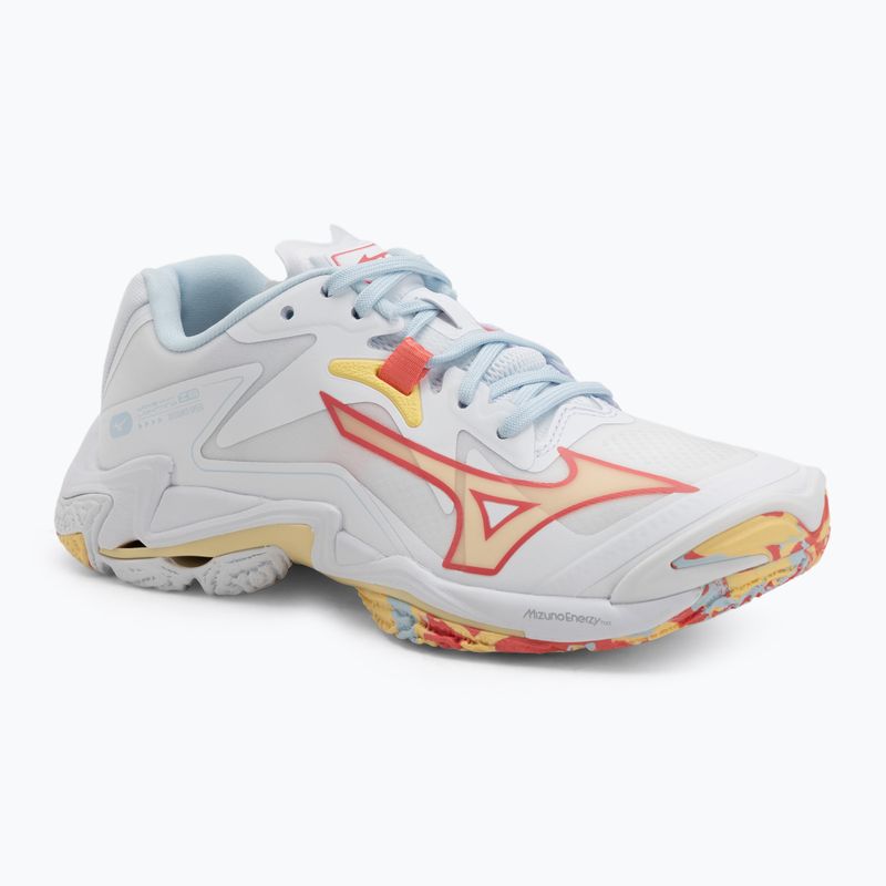 Dámské volejbalové boty Mizuno Wave Lightning Z8 white/calypso coral/pale banana