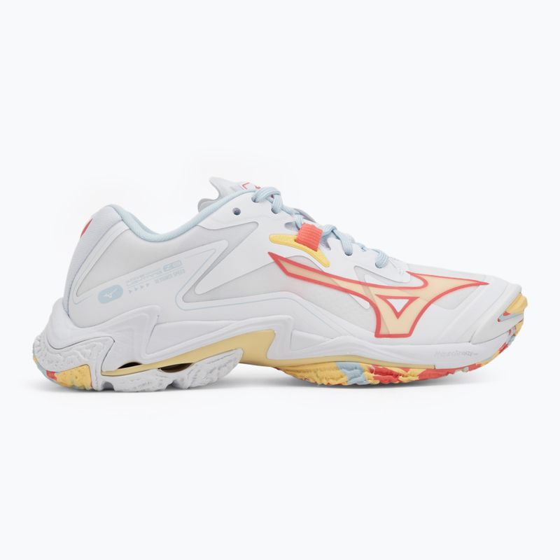 Dámské volejbalové boty Mizuno Wave Lightning Z8 white/calypso coral/pale banana 2