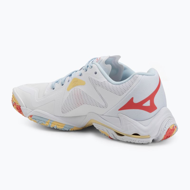 Dámské volejbalové boty Mizuno Wave Lightning Z8 white/calypso coral/pale banana 3