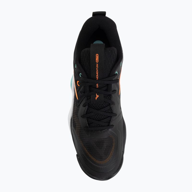 Volejbalové boty Mizuno Wave Momentum Elite black/tangelo/ice green 5