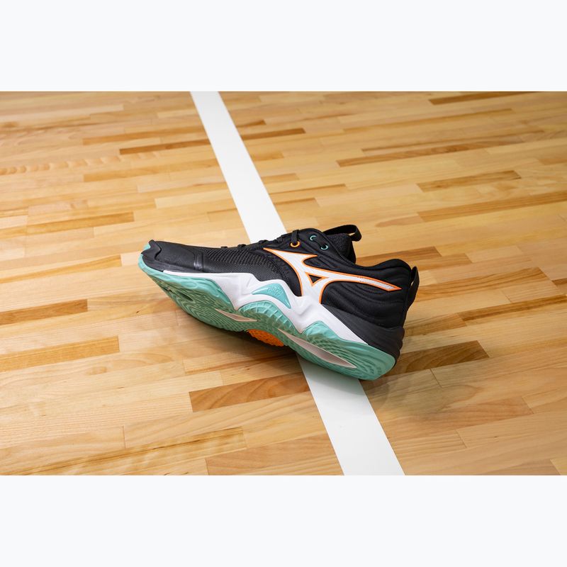 Volejbalové boty Mizuno Wave Momentum Elite black/tangelo/ice green 10