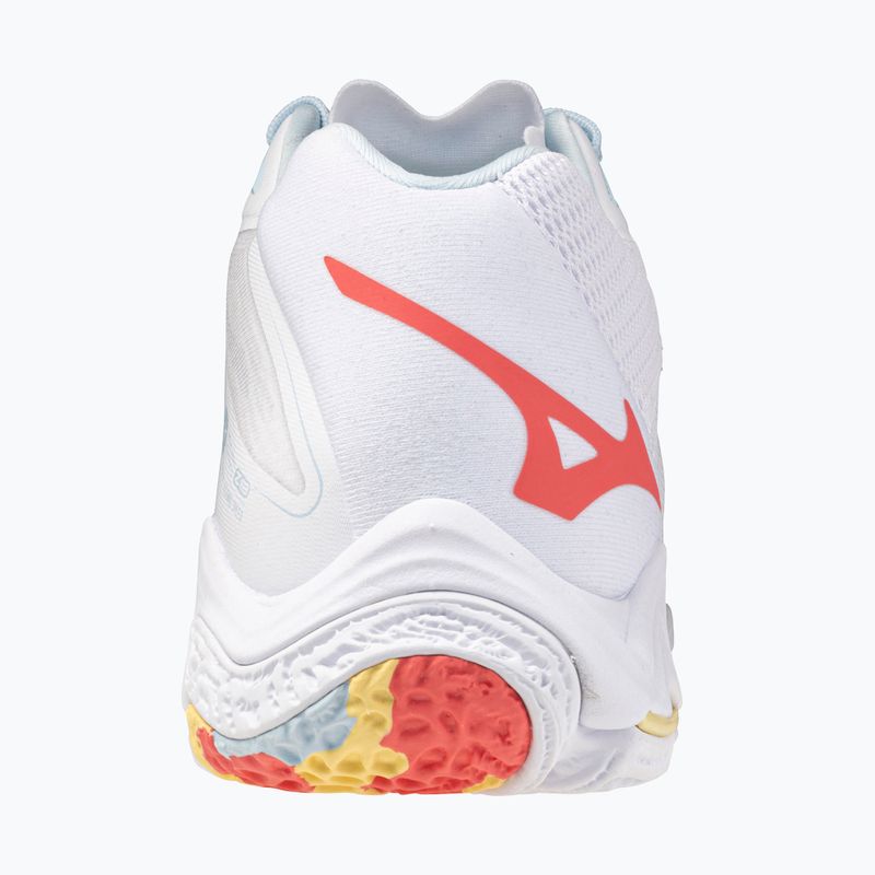 Dámské volejbalové boty Mizuno Wave Lightning Z8 Mid white/calypso coral/pale banana 3