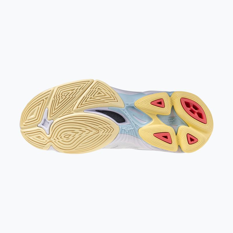 Dámské volejbalové boty Mizuno Wave Voltage 2 white/calypso coral/pale banana 4
