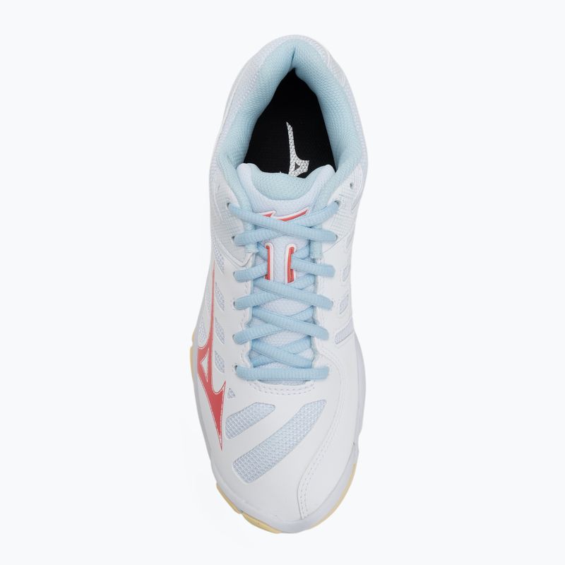 Dámské volejbalové boty Mizuno Wave Voltage 2 white/calypso coral/pale banana 5