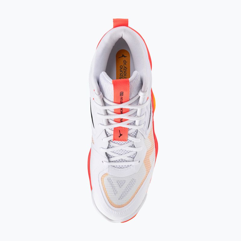 Volejbalové boty Mizuno Wave Momentum Elite Mid white/fiery coral 2/citrus 12