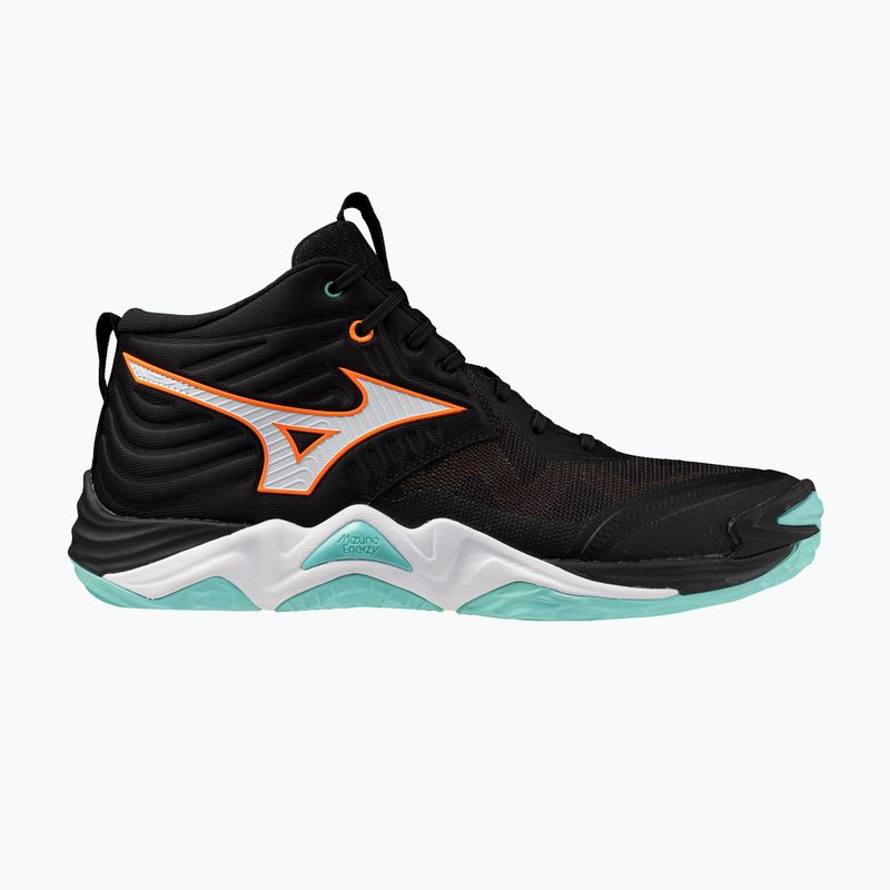 Volejbalové boty Mizuno Wave Momentum Elite Mid black/tangelo/ice green 8