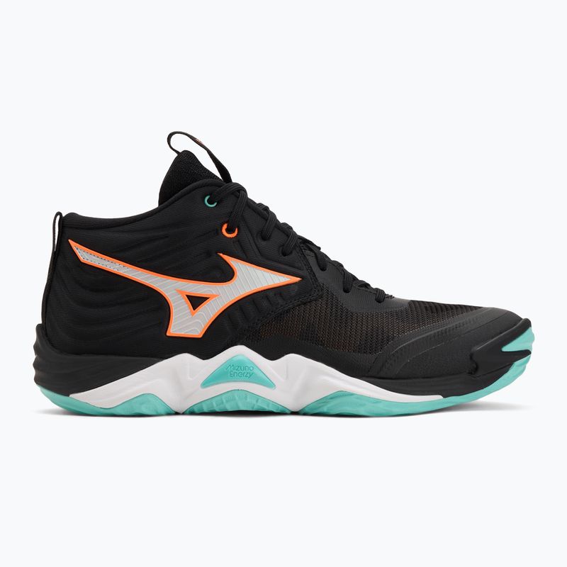 Volejbalové boty Mizuno Wave Momentum Elite Mid black/tangelo/ice green 2