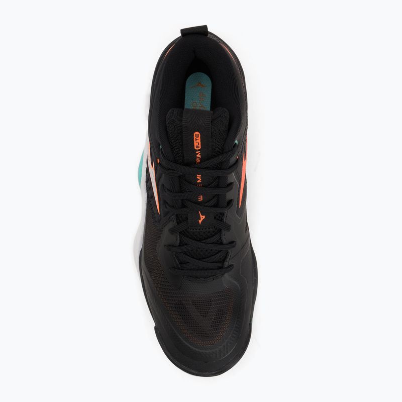 Volejbalové boty Mizuno Wave Momentum Elite Mid black/tangelo/ice green 5