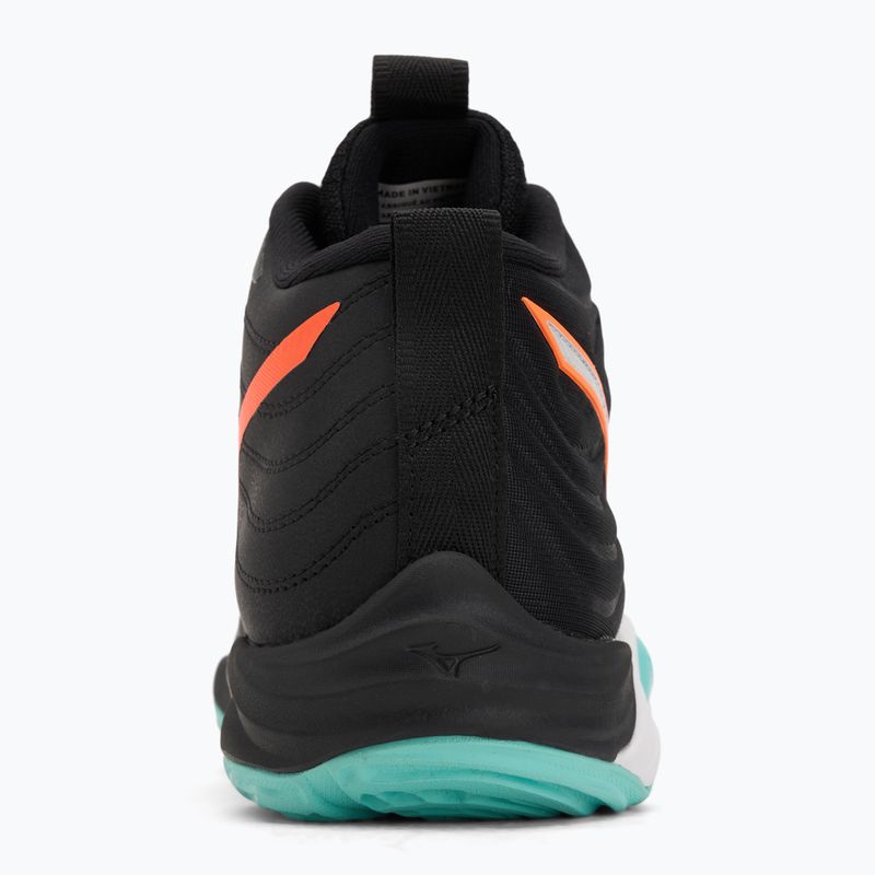 Volejbalové boty Mizuno Wave Momentum Elite Mid black/tangelo/ice green 6