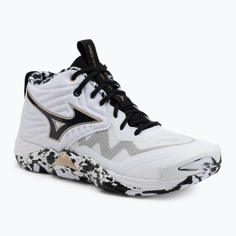 Volejbalové boty Mizuno Wave Momentum Elite Mid white/black/ge gold