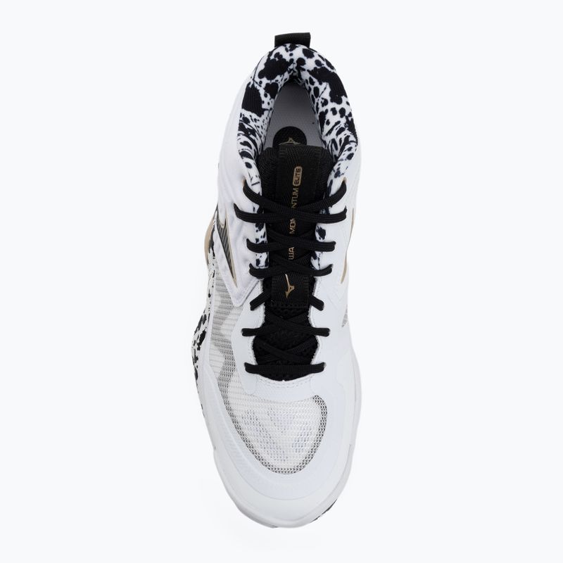 Volejbalové boty Mizuno Wave Momentum Elite Mid white/black/ge gold 5