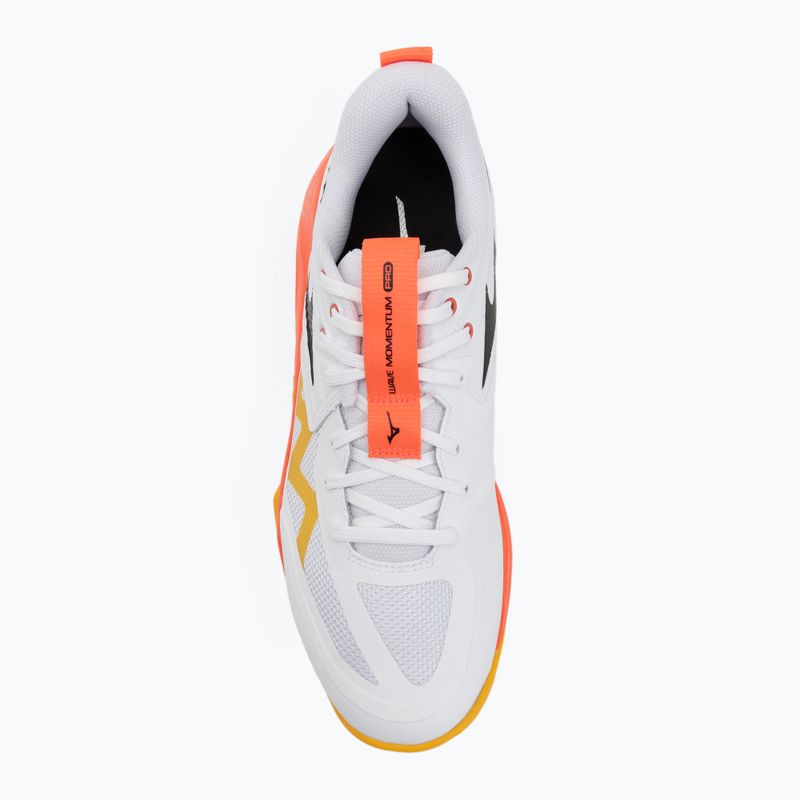 Volejbalové boty Mizuno Wave Momentum Pro white/fiery coral 2/citrus 5