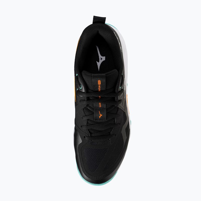 Volejbalové boty Mizuno Wave Momentum Pro black/tangelo/ice green 5