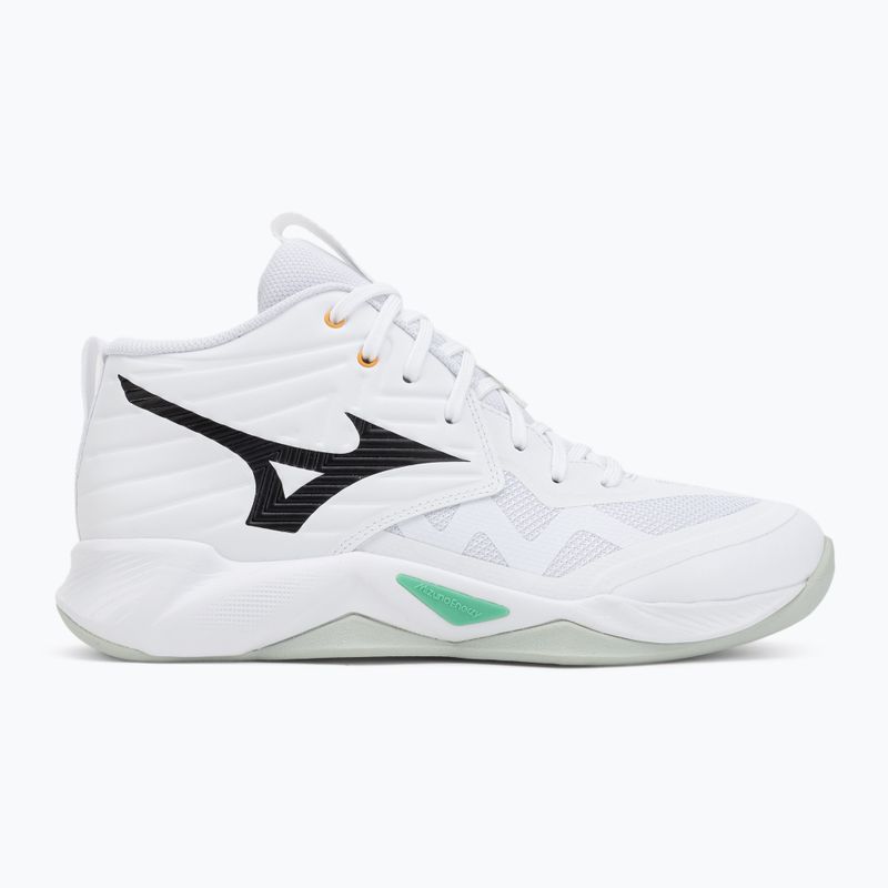 Volejbalové boty Mizuno Wave Momentum Pro Mid white/black/frozen emerald 2